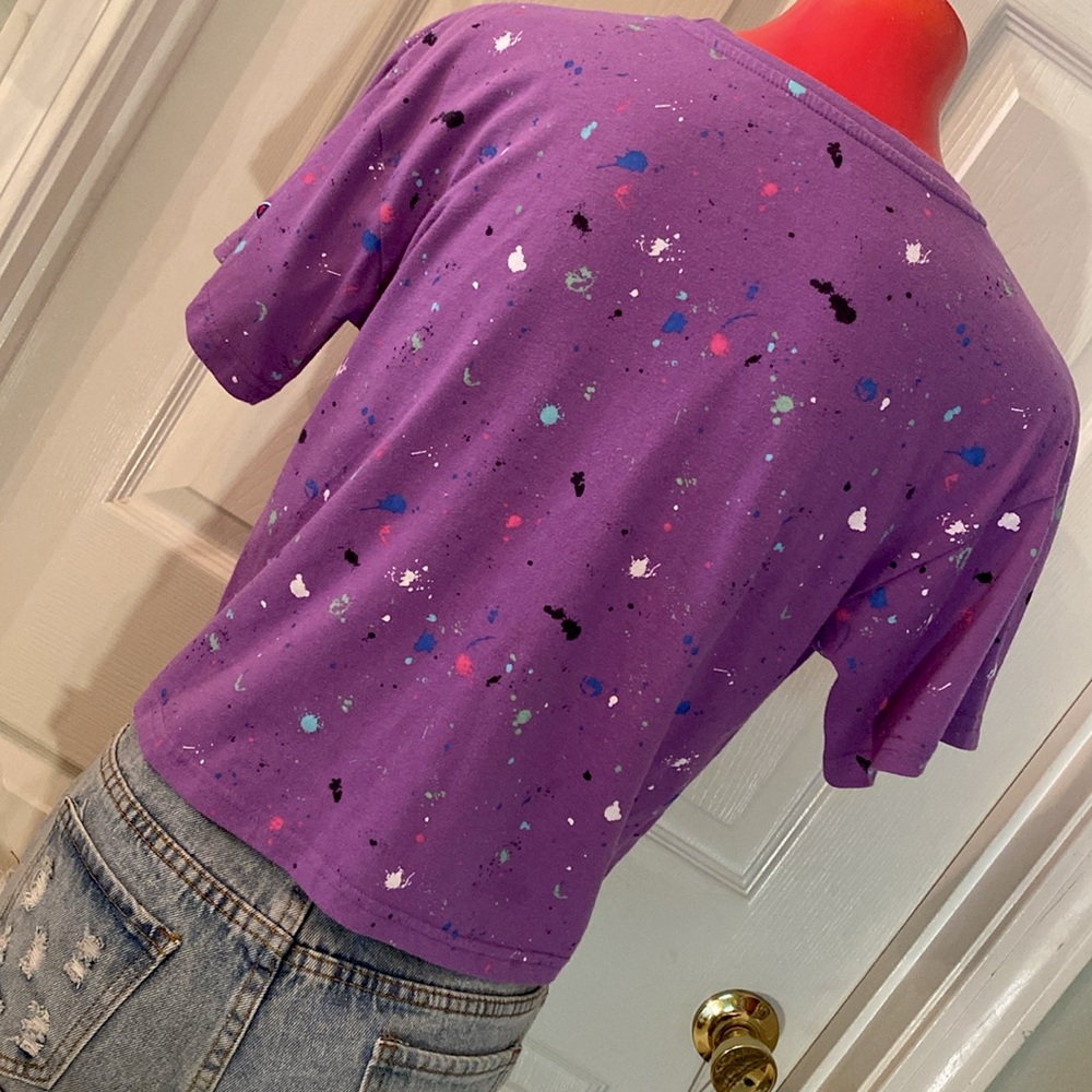 Champion Purple Splatter Short Sleeve Tee - Picture 6 of 8
